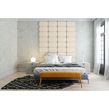 Čalouněný nástěnný panel Classic plus 40/30/3 cm- krémová