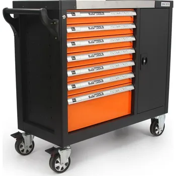 Dílenský vozík na nářadí, 7 zásuvek + skříňka - BJC