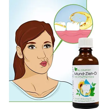 Dentální hygiena Ústní olej Máta peprná, 50 ml