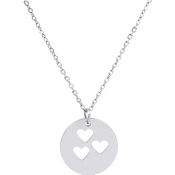 Řetízek Řetízek s výřezem tří srdíček ocelový
