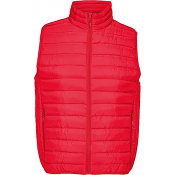 Pánská vesta Sol's Pánská zateplená prošívaná vesta Bodywarmer Stream se stojáčkem Barva: červená, Velikost: S L04020