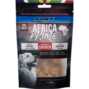 Pamlsek pro psa Rogz Dog Treat Africa Prime Chicken 100 g SET 2+1 ZDARMA