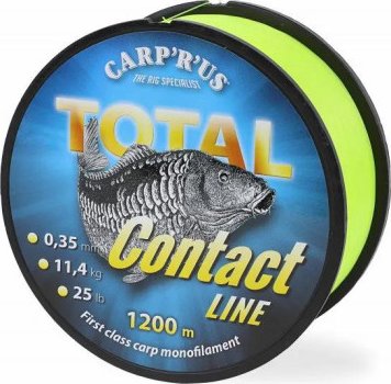 Carp´R´Us Vlasec Total Contact Line Yellow 1200m Carp'R'Us CRU301105 - Průměr: 0,300mm, Nosnost: 20lb