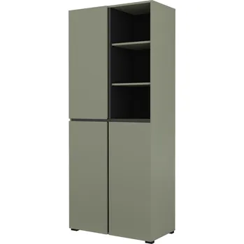 Šatní skříň MOB Crossroad H G88 (borovice zelená + černá)