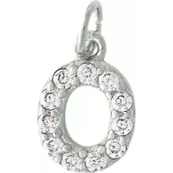 Přívěsek Přívěsek písmeno se zirkony stříbrné O