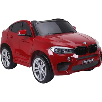 Dětské elektrovozidlo LEAN CARS NOVÉ BMW X6M červený lak - Elektrické autíčko