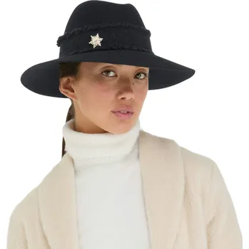 Šála ČERNÝ DÁMSKÝ KLOBOUK - BORSALINO Velikost: 55 cm (S)