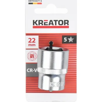 Nástrčná hlavice (ořech) 22mm 1/2" KREATOR KRTH30713