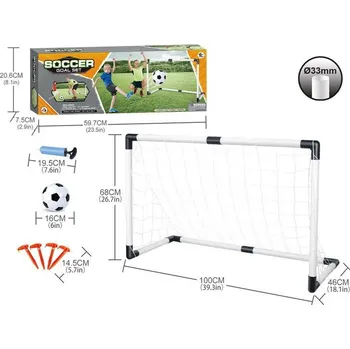 Sport Fotbal set skládací branka 100x68 cm a míč