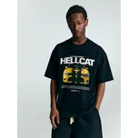 Tričko s potiskem Dodge Hellcat - L - House - černá - 883IY-99X