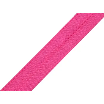 Textilie Lemovací pruženka půlená šíře 20 mm, střední, 21 pink