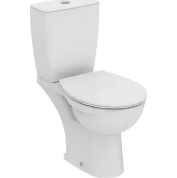 Ideal Standard Eurovit - WC kombi se sedátkem, zadní odpad, bílá W328801