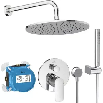 Sprchový set Ideal Standard CeraTherm - Sprchový set s baterií pod omítku, s tělesem, průměr 30 cm, chrom A7574AA