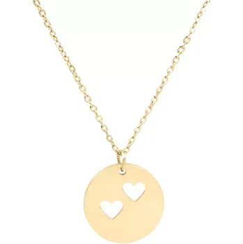 Řetízek Řetízek s výřezem dvou srdíček zlatý
