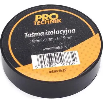 Izolační páska Izolační páska PVC 19 mm x 20 mx 0,19 mm, černá, PRO-TECHNIK