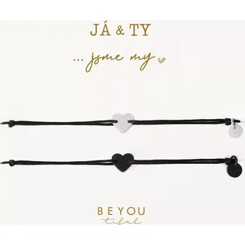 Náramek Dárková karta Já a Ty a partnerské náramky srdíčka
