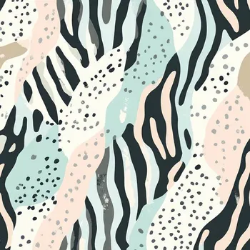 Softshell zimní s bílým beránkem premium pastel safari