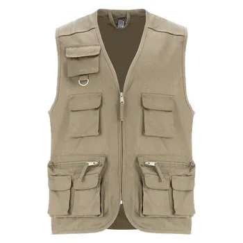 Pánská vesta Vesta Venera, tmavá písková, Velikost 3XL