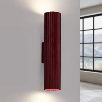 Nástěnné svítidlo Brilagi - LED Nástěnné svítidlo CRESTO 2xGU10/10W/230V 30 cm burgundy