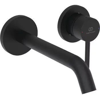 Ideal Standard Ceraline Nuovo - Umyvadlová baterie pod omítku, 2-otvorová instalace, hedvábná černá BD764XG