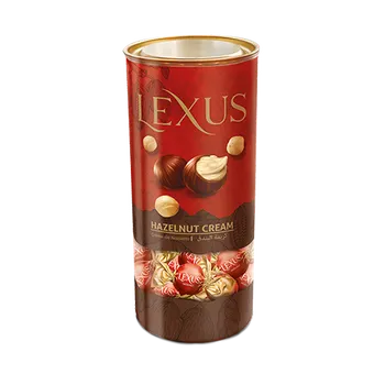 Bonbon Lexus dóza 500g kakaové bonbóny s lískooříškovou náplní