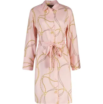Dámské šaty ŠATY GANT PRINT BELTED SHIRT DRESS APRICOT PINK