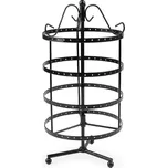 Otočný stojan na náušnice 30 cm Balení: 1 ks, Varianta: černá - 8596475350839