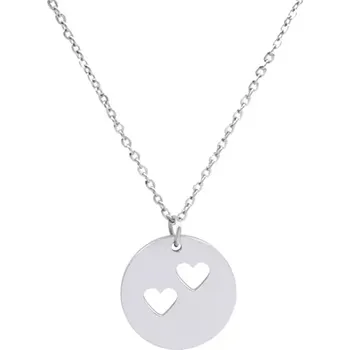 Řetízek Řetízek s výřezem dvou srdíček ocelový