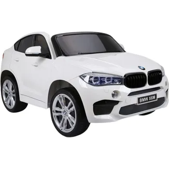 Dětské elektrovozidlo LEAN CARS NOVÉ BMW X6M White - Electric Ride On Vehicle