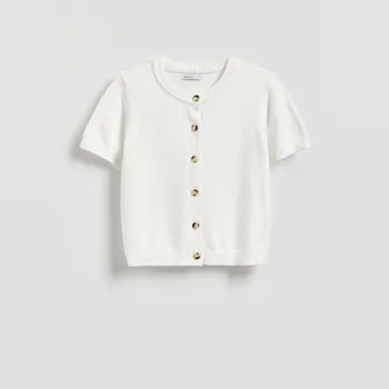 Dámský svetr Reserved - LADIES` SWEATER - krémová - 461JQ-01X - 461JQ-01X-S