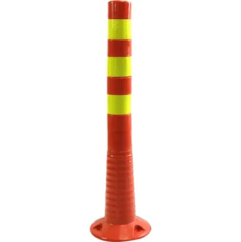 Plotový sloupek Flomat Červený plastový (PU) reflexní sloupek BPD41 - 8 x 75 cm