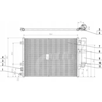 Klimatizace automobilu Hart 606 155 Kondenzátor klimatizace