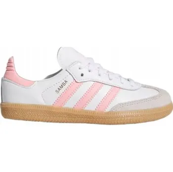 Chlapecká obuv Dívčí sportovní boty adidas Samba OG Kids JP5484 kožené bílé, velikost 31