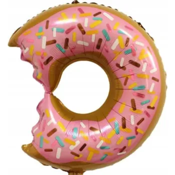 Balónek Fóliový balónek DONUT, světle růžový / Kobliha