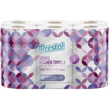 Utěrka Presto Jumbo Papírové utěrky 3 role