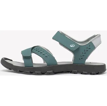 Dámská obuv QUECHUA Dámské turistické sandály NH 100 39 ZELENÁ|ŠEDÁ