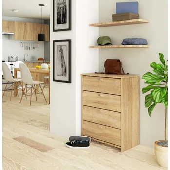 Botník Výklopný botník ZURIEL - dub sonoma