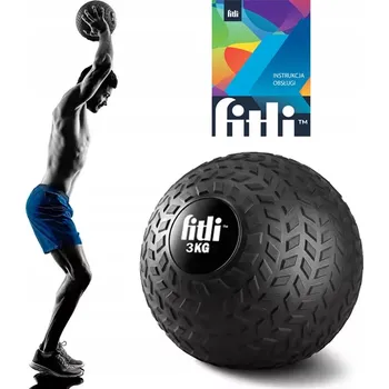 Medicinbal Medicimbal 22 cm SLAM BALL 3 kg pro cvičení, rehabilitaci a gymnastiku