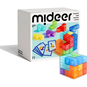 ostatní stavebnice Magnetická stavebnice Mideer, 7 dílů s kartami