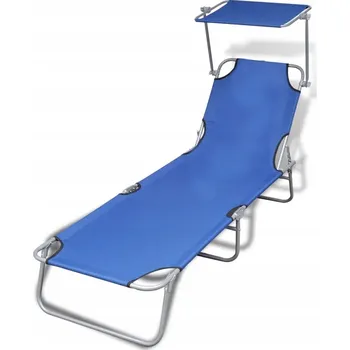 Zahradní lehátko Lehátko dřevěné modré VidaXL