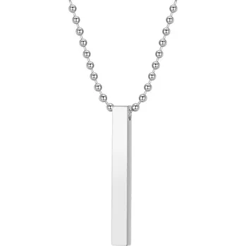 Náhrdelník Náhrdelník s tubusem ocelový stříbrný