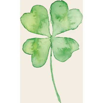 Papírový kapesník Papírové ubrousky Ib Laursen 10x20 cm čtyřlístek BAL/16 ks