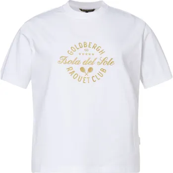 Cyklistické kalhoty Dámské tričko Goldbergh Aurelia Short Sleeve Top White