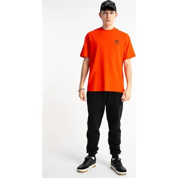 Reporter Young | Chlapecké černé tepláky SLIM s potiskem HAMLESS - Barva ČERNÁ, Velikost 176 261-0117B-03-100-1