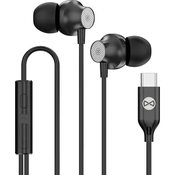 Sluchátka FOREVER Drátová sluchátka Forever EP-02 do uší USB-C NO SIZE ČERNÁ