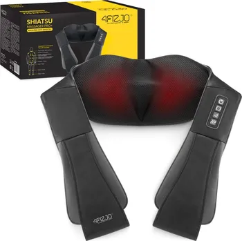 Masáž 4FIZJO Masážní přístroj na krk a záda 4FIZJO PRO+ ČERNÁ|ŠEDÁ