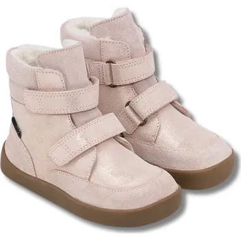 Dětská sportovní obuv BUNDGAARD Basil barefoot zimní dětské boty s membránou, Old Rose Glitter Velikost: 30