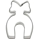 Vykrajovátko na cukroví 6cm podkova s mašlí