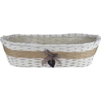 Obal na květináč Obal s plastem bílý P2023/3