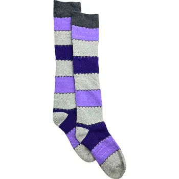 Dětské bavlněné podkolenky fialové D812 Velikost: 27-30